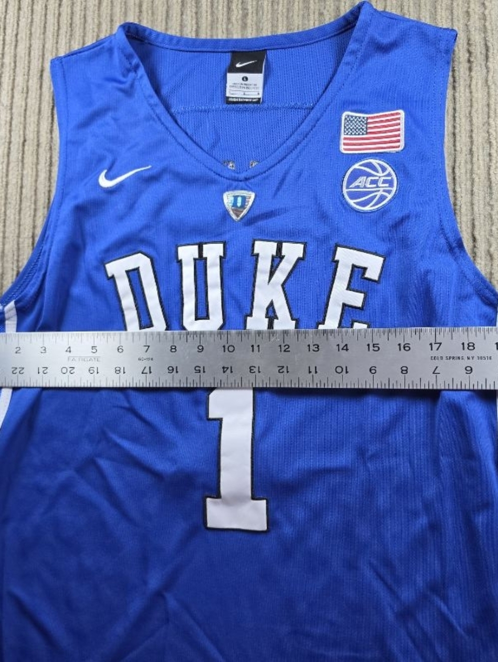 Nike Elite Zion Williamson Duke Blue Devils Jersey Size Large - Picture 6 of 7